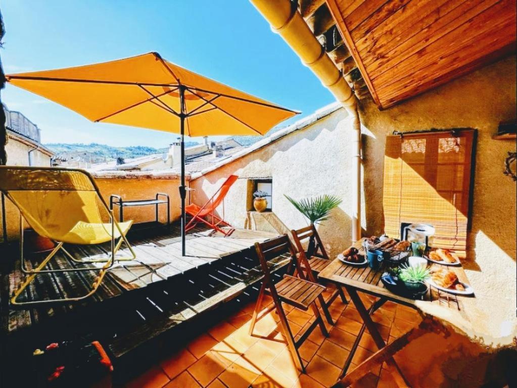 La Terrasse D'Olea, Au Coeur Du Village Buis-les-Baronnies Eksteriør bilde